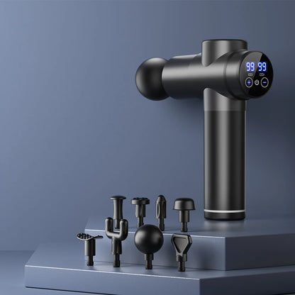 Massage Gun Muscle Relax Deep Tissue Massager Neck Massager Dynamic Vibrator Back Portable Handheld Display Fascia Gun Massage