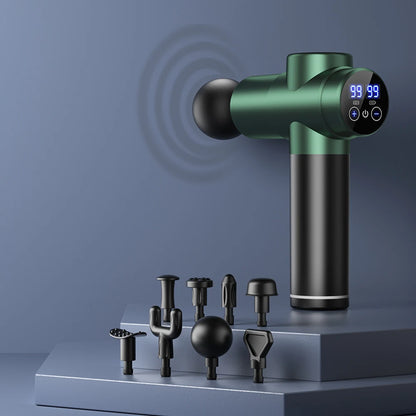 Massage Gun Muscle Relax Deep Tissue Massager Neck Massager Dynamic Vibrator Back Portable Handheld Display Fascia Gun Massage