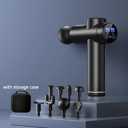 Massage Gun Muscle Relax Deep Tissue Massager Neck Massager Dynamic Vibrator Back Portable Handheld Display Fascia Gun Massage