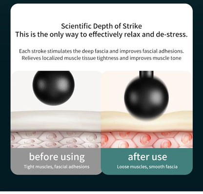 Massage Gun Muscle Relax Deep Tissue Massager Neck Massager Dynamic Vibrator Back Portable Handheld Display Fascia Gun Massage