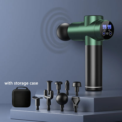 Massage Gun Muscle Relax Deep Tissue Massager Neck Massager Dynamic Vibrator Back Portable Handheld Display Fascia Gun Massage