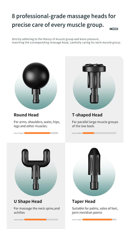 Massage Gun Muscle Relax Deep Tissue Massager Neck Massager Dynamic Vibrator Back Portable Handheld Display Fascia Gun Massage