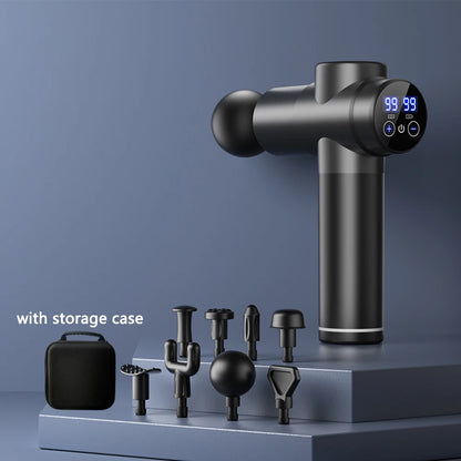 Massage Gun Muscle Relax Deep Tissue Massager Neck Massager Dynamic Vibrator Back Portable Handheld Display Fascia Gun Massage